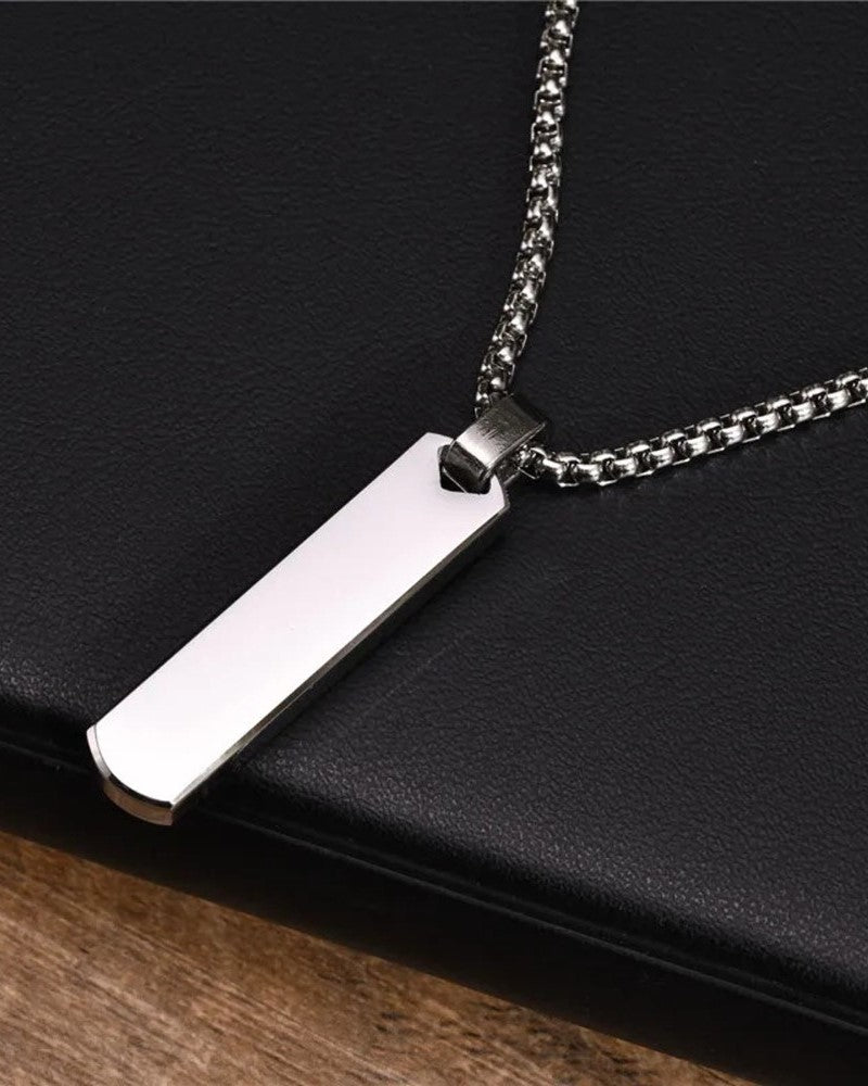 Steel Bar Pendant