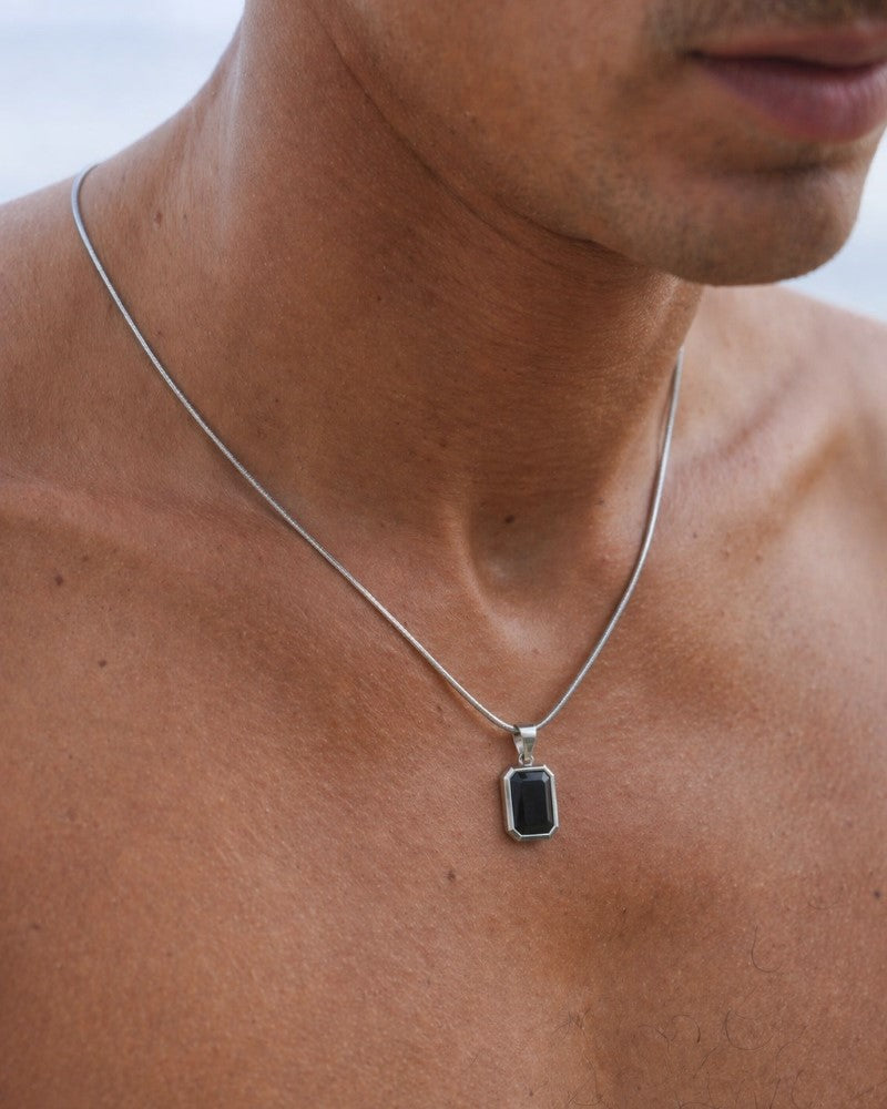 Black Stone Pendant