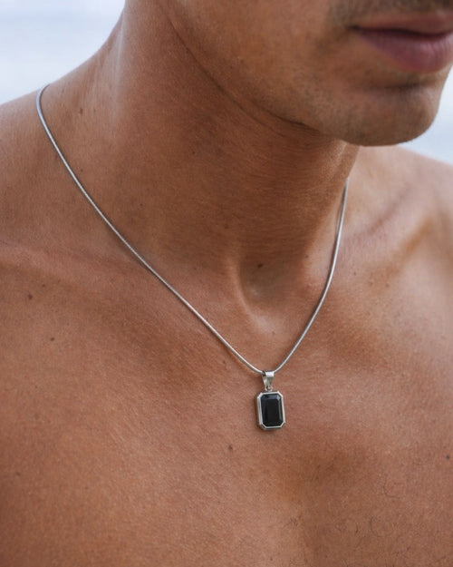 Black Stone Pendant