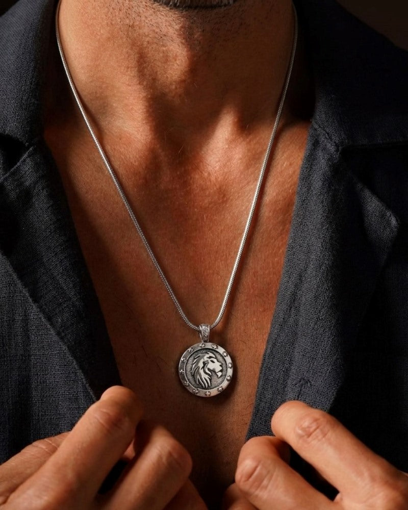 Lion Medallion Pendant