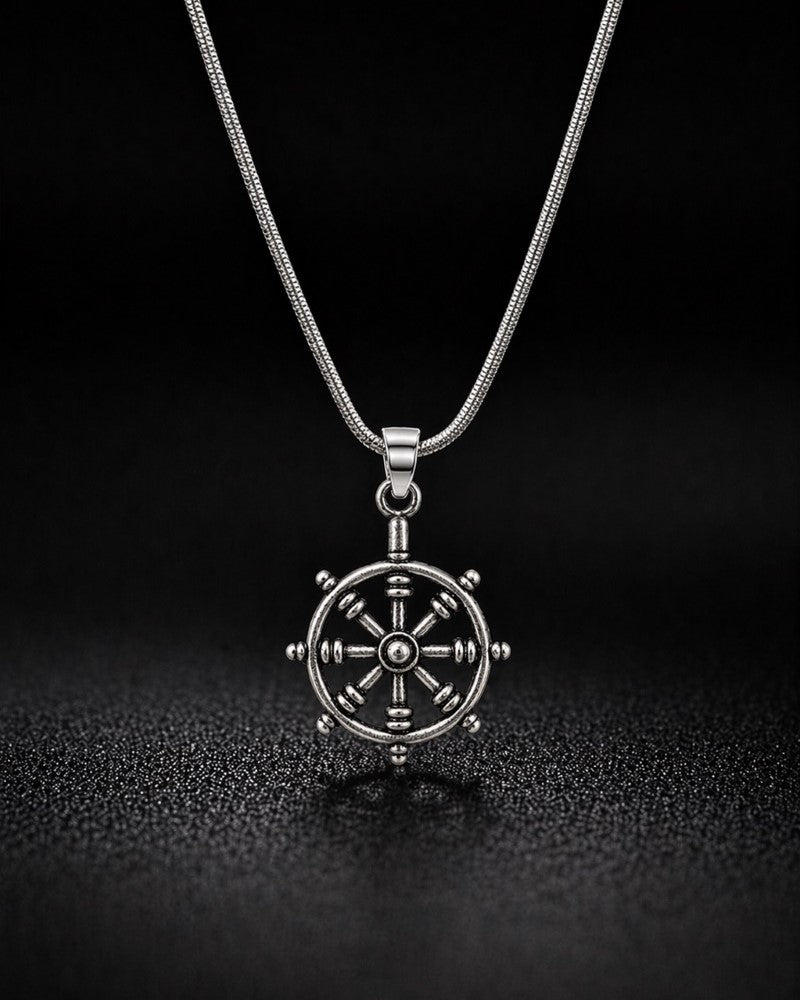 Ship Wheel Pendant