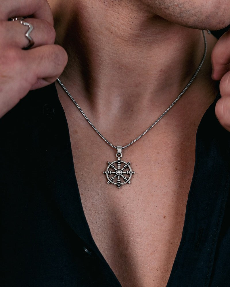 Ship Wheel Pendant