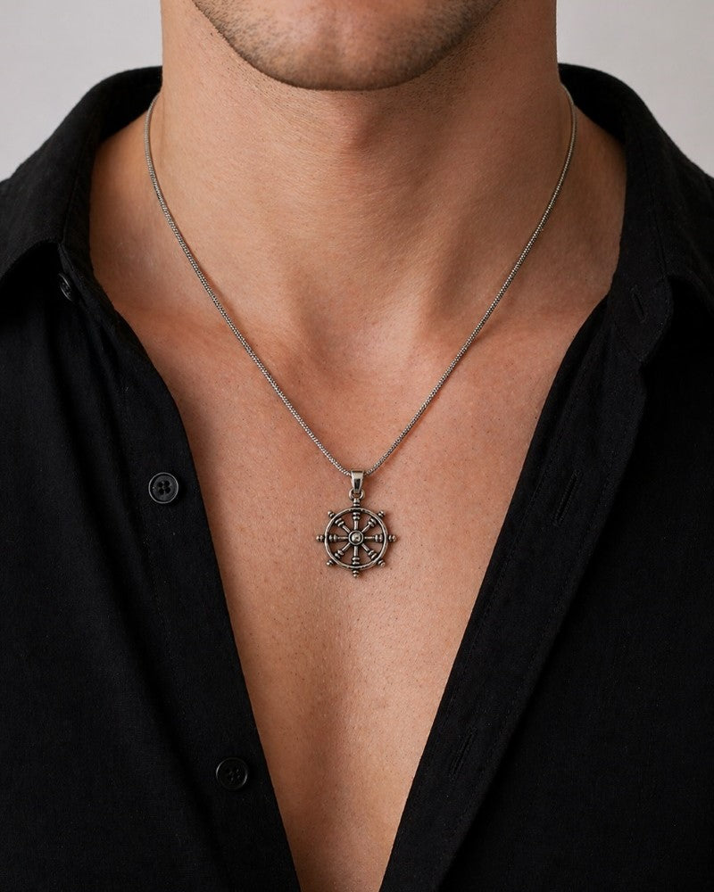 Ship Wheel Pendant