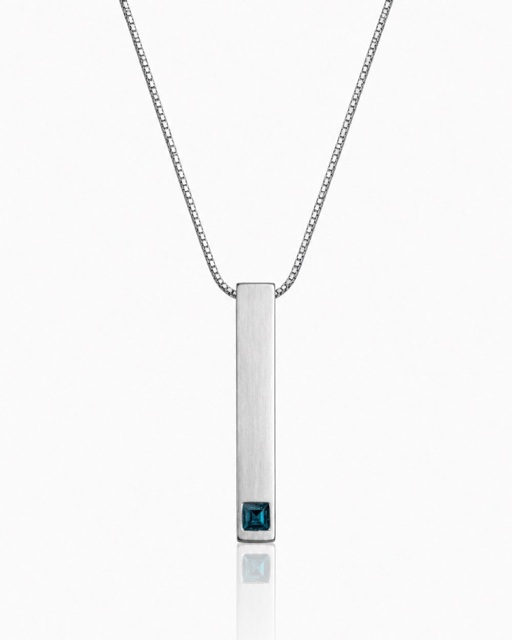 Cuboid Sapphire Pendant