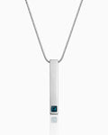 Cuboid Sapphire Pendant