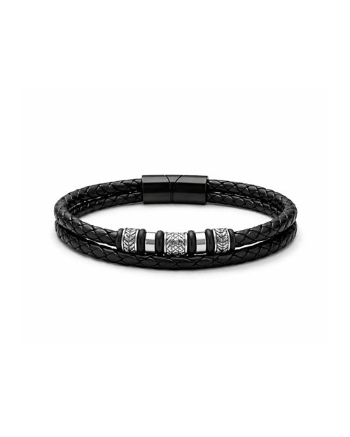 Circles Leather Bracelet