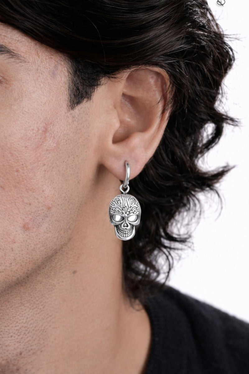 Skull Charm Earring