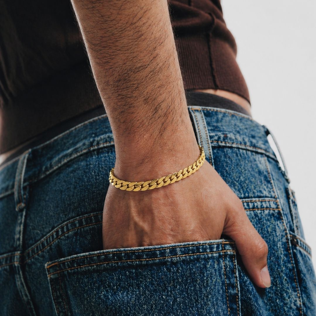 Golden Curb Bracelet
